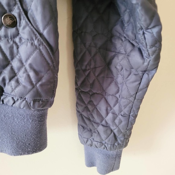 The North Face sz S Womens Blue Quilted Bomber Jacket *Flaws* - Picture 5 of 11